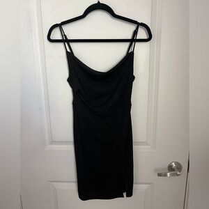 Black velvet dress